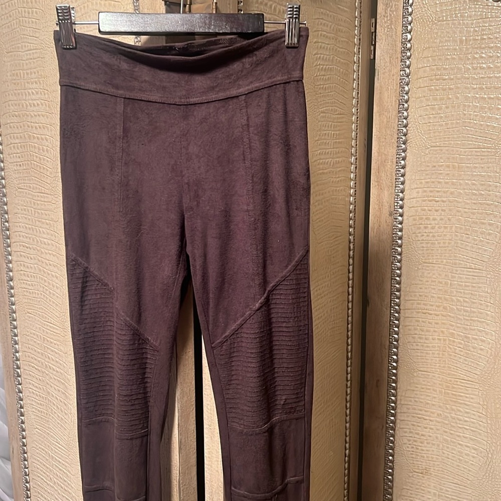 Moto legging chocolate brown XS